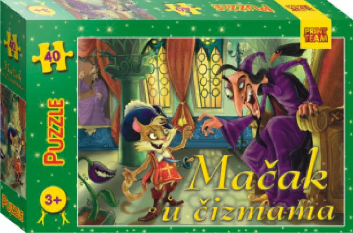puzzle 40 pc mačak u čizmama 