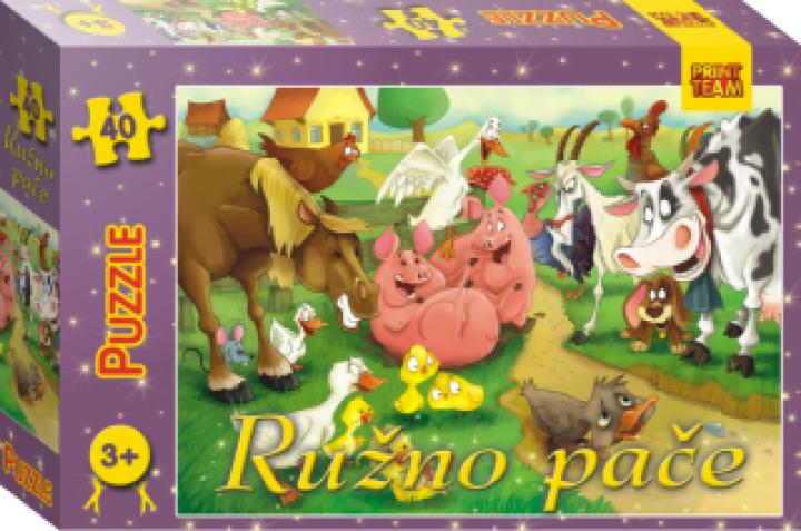 puzzle 40 pc ružno pače 