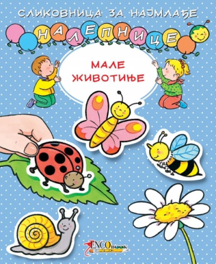 slikovnica sa trajnim nalepnicama male životinje 