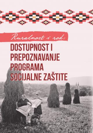 ruralnost i rod dostupnost i prepoznavanje programa socijalne zaštite, jelena ćeriman jelena ćeriman sanja milutinović bojanić 