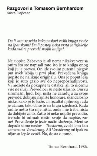 razgovori s tomasom bernhardom krista flajšman tomas bernhard 