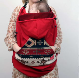 babywearing cover crveni jagy 