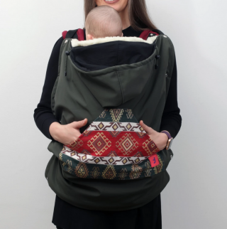 babywearing cover maslinasto zeleni jagy 