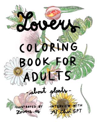 coloring book for adults about plants lovers rs 
