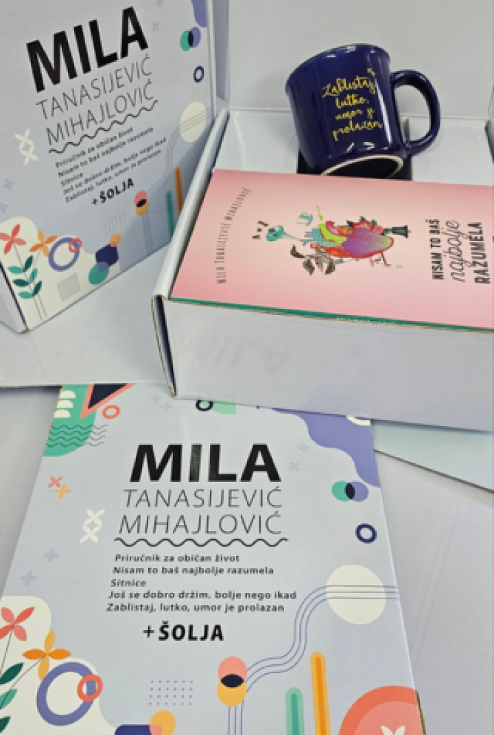 mila tanasijević mihajlović komplet od 5 knjiga teget šolja 