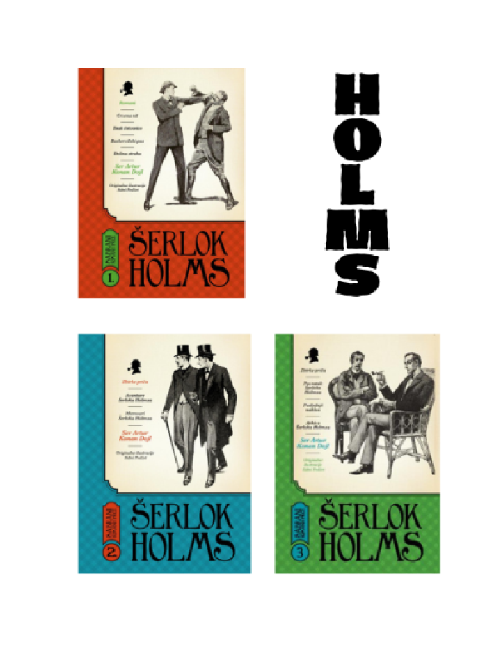 komplet šerlok holms, sabrani romani i priče i, ii, iii 