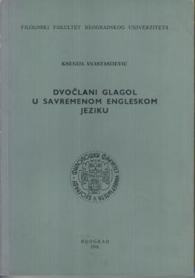 dvočlani glagol u savremenom engleskom jeziku  