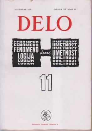 fenomenologija danas umetnost  