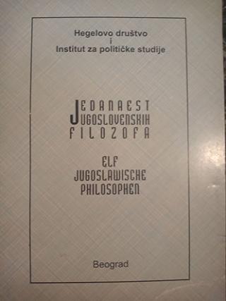 jedanaest jugoslovenskih filozofa  