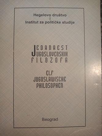 jedanaest jugoslovenskih filozofa 