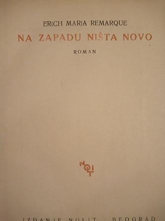 na zapadu ništa novo 