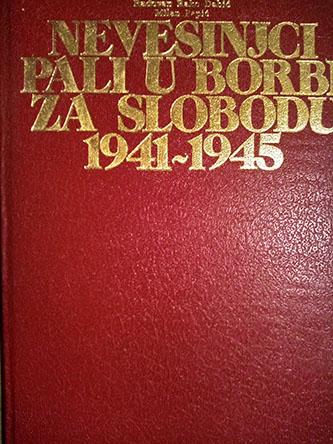 nevesinjci pali u borbi za slobodu 1941 1945 