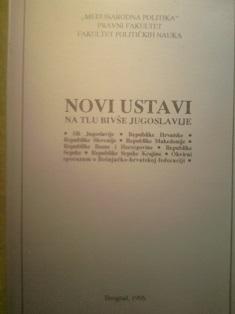 novi ustavi na tlu bivše jugoslavije  
