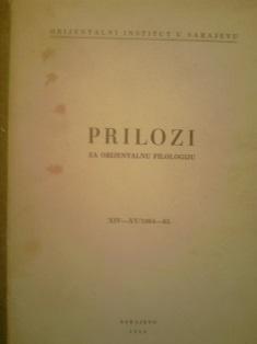prilozi za orijentalnu filologiju  